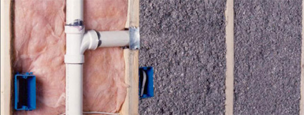 Celllose vs Fiberglass Insulation Wall