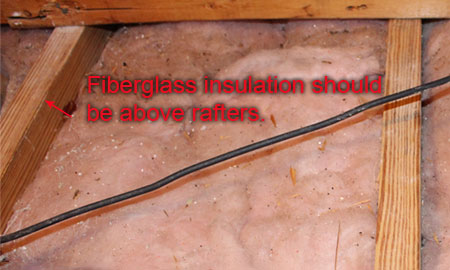 How to visually check fiberglass attic insulation fiberlite tech