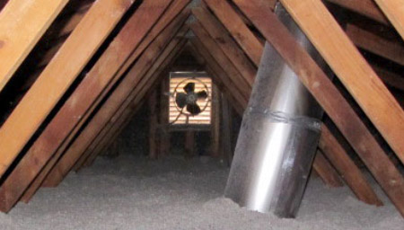 Attic Installed with Fiberlite Tech Attic Plus