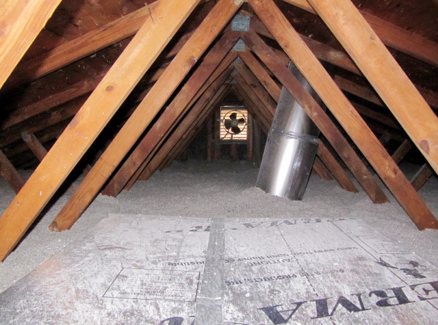 Fiber-Lite ATTIC PLUSPRO Cellulose Insulation blown in attic2050