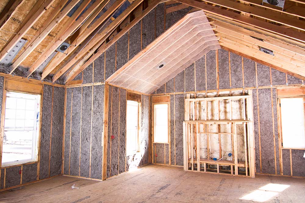 New Home Insulated With FIBER-LITE PLUS Cellulose Insulation
