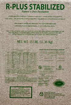 R-PLUS STABILIZED cellulose insulation