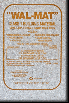 Wal-Mat cellulose insulation