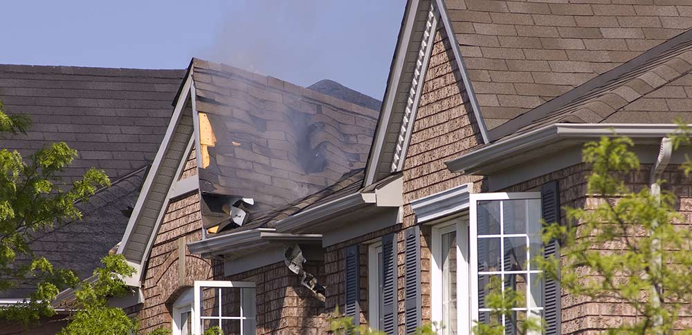 House fire spread slowed with cellulose insulation from Fiberlite Tech5060